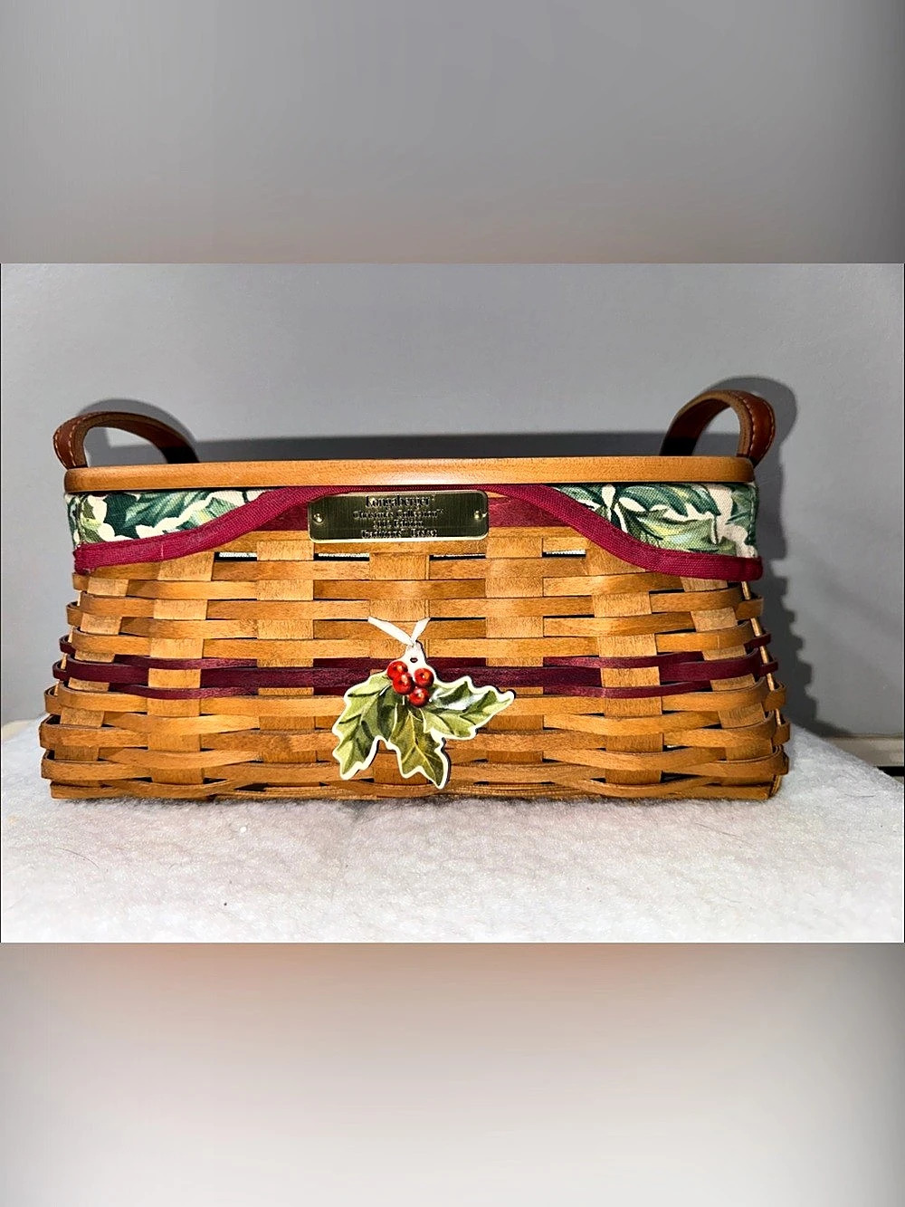 Longaberger 2002 Christmas Collection Traditions Basket
